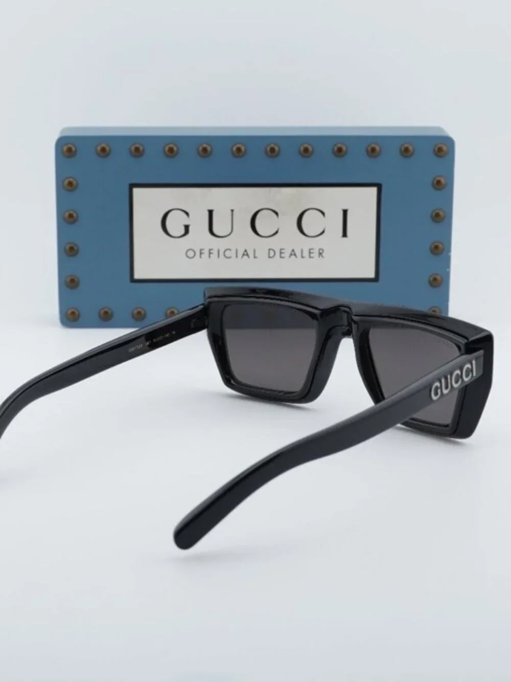 Gucci GG1723S 001 Square Sunglasses - Black / Grey